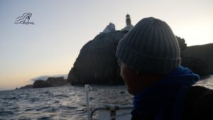 Bij cabo Sao Vicente gaat de steven weer Noordwaarts