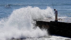 De Atlantische Oceaan is wat onstuimig