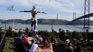 De Volvo Ocean Race vloot ligt in Lissabon